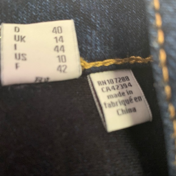 Esprit - Stretch Skinny Leg Dark Denim Pants - Size 10 - Picture 9 of 16